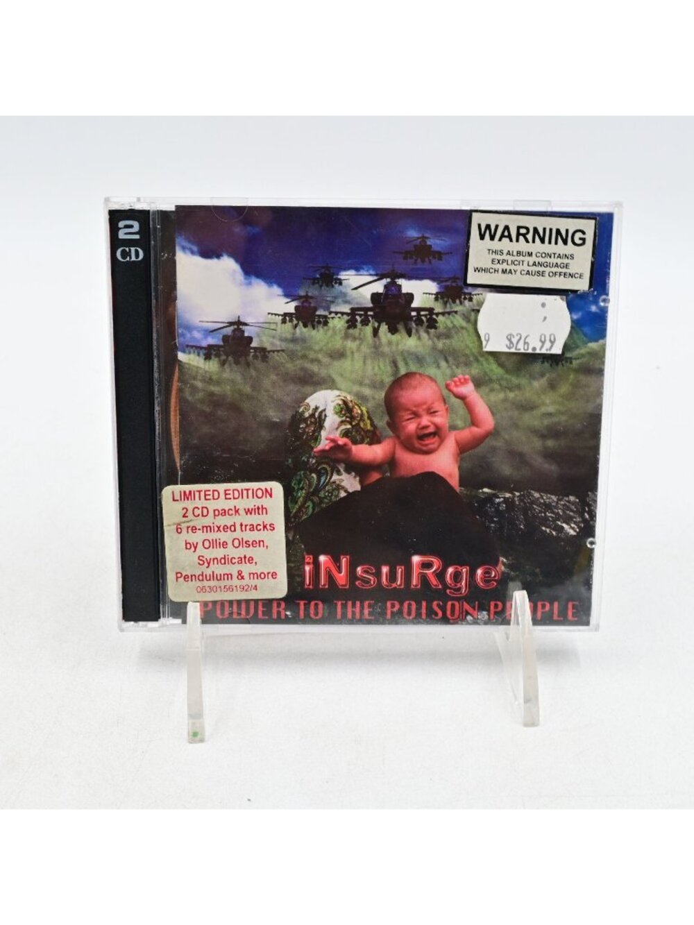 Insurge Power To The Poison People Limited Edition 2 CD Pk 1996 Industrial Rock